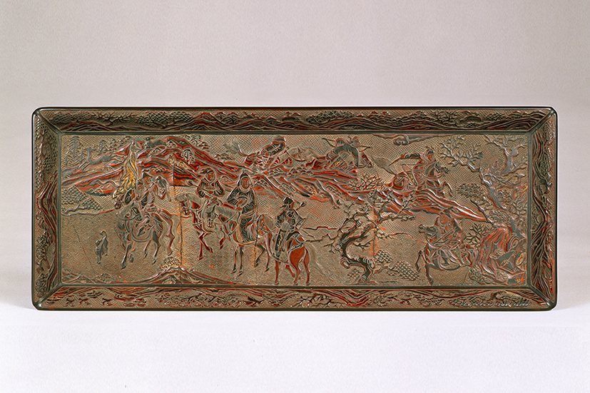 陶翠の狐の嫁入り色絵手彫りの反縁丸懸崖形の約9，7㌢の鉢 ringo68686 日本一豪華な嫁入り道具 国宝「初音の調度」を10年振りに一挙公開