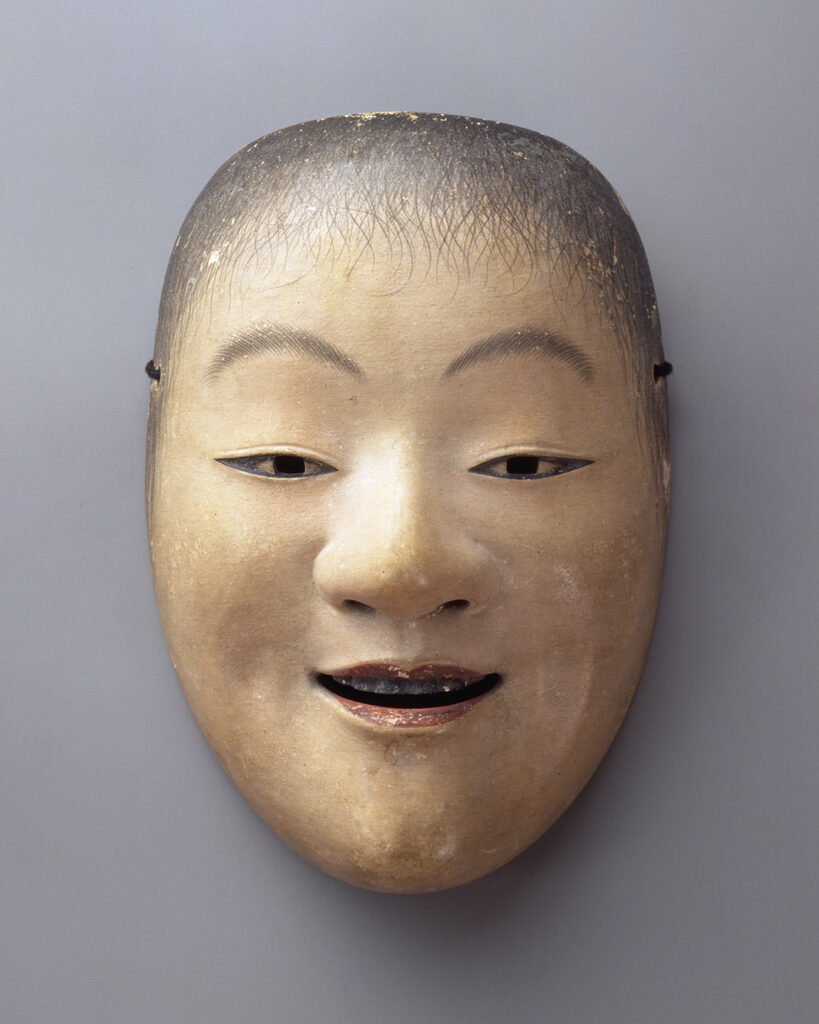 能面 慈童 焼印｢天下一河内｣ - 名古屋・徳川美術館 | The Tokugawa Art 