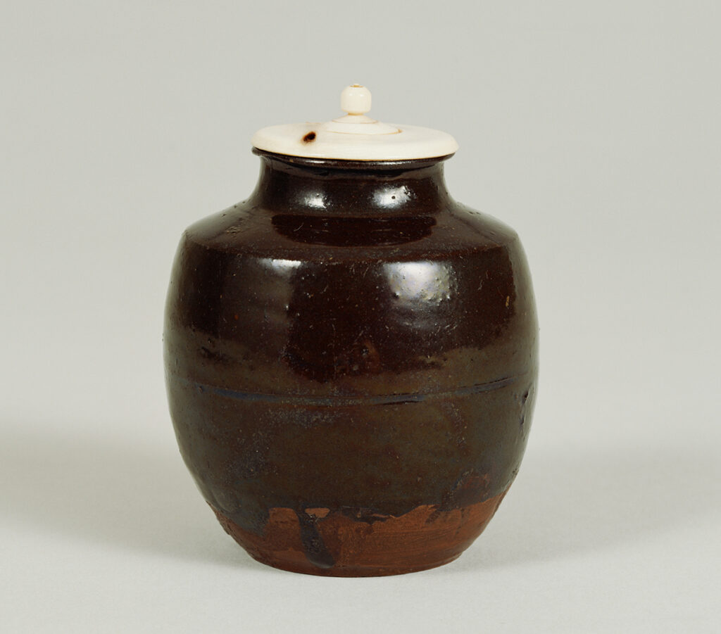 宗sou 萬古焼 芳北造 肩衝茶入 窯変 肩衝茶入中古道 宗sou 古美術 肥後 - 古備前\u003cbr\u003e肩