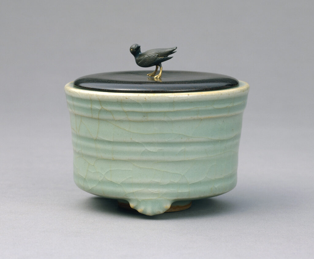 中宮寺古材香合 斑鳩飛鳥 奈良古物 古美術骨董古道具 茶道香道具 聖徳 